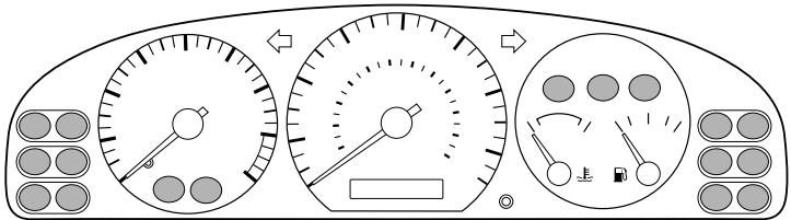 MAZDA 626 2001 - Voyants/témoins - 1