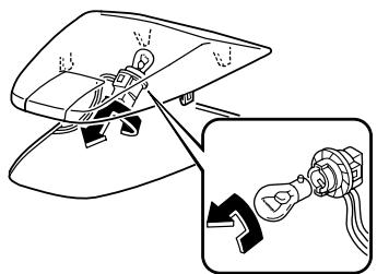 MAZDA 626 2001 - Accès aux ampoules arrêté - 6