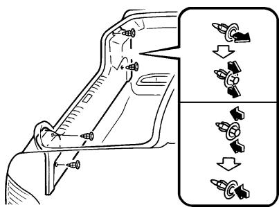 MAZDA 626 2001 - Accès aux ampoules arrêté - 1