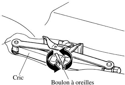 MAZDA 626 2001 - Pour retirer le cric - 1