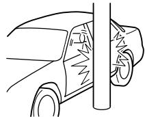 MAZDA 626 2001 - Limites de déploiement des coussins d'air latéraux - 2