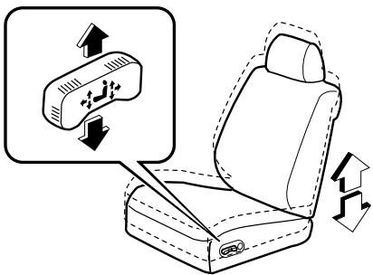 MAZDA 626 2001 - Réglage de la hauteur - 1