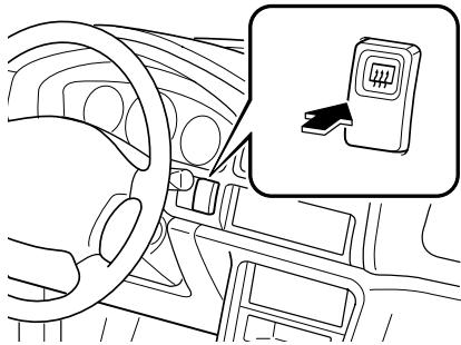 MAZDA 626 2001 - Dégivreur de lunette arrêté - 1