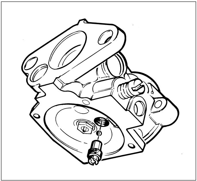 TECUMSEH SPECTRA 37 - b) CARBURATEUR À MEMBRANE AVEC GICLEUR PRINCIPAL DANS LA CHAMBRE CARBURANT - 2