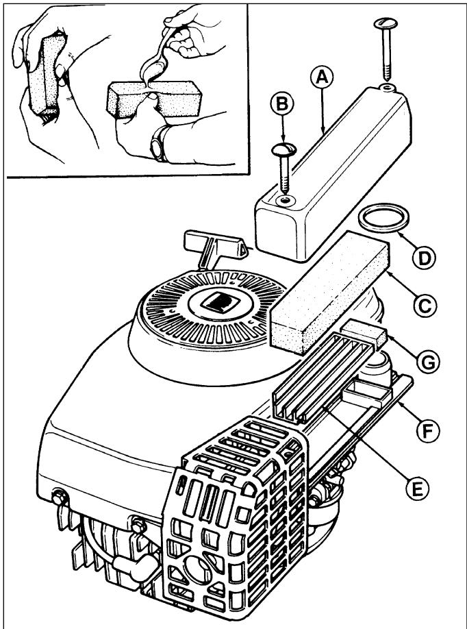 TECUMSEH SPECTRA 37 - REEMPLACEMENT DE L'ELEMENT FILTRANT. - 1