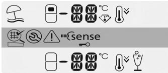 BAUKNECHT KGNA 335 - Touches de mise en marche/arrêt des compartiments, navigation dans le menu, sélection et validation - 2