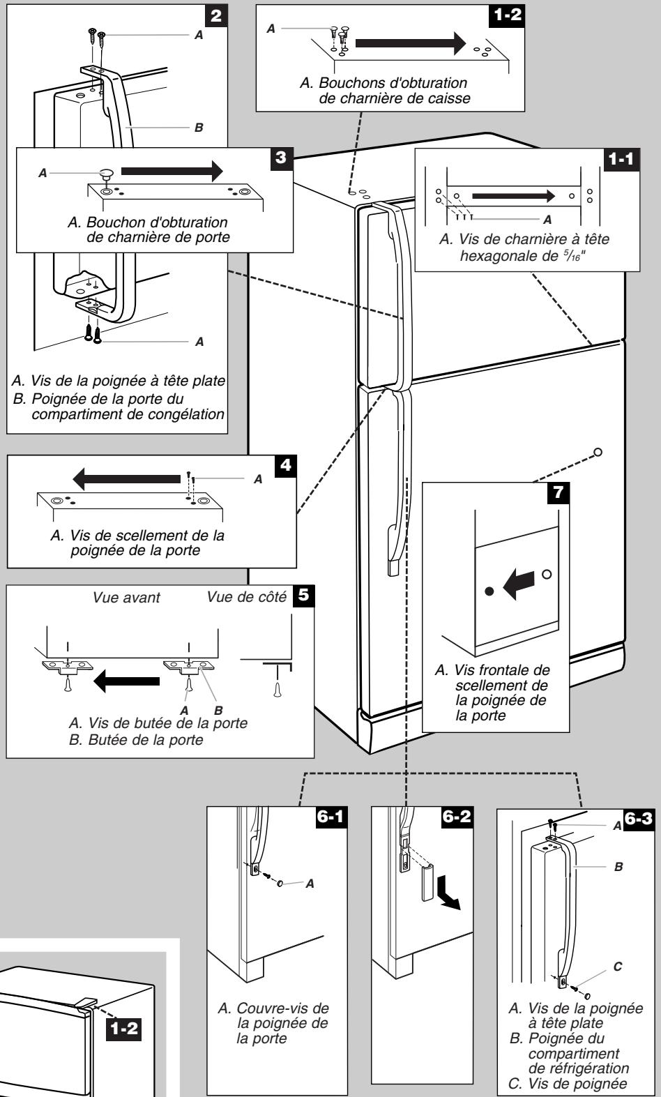 BAUKNECHT GR2FHMXVY - Porte incurvée - inversion du sens d'ouverture des portes (facultatif) - 2