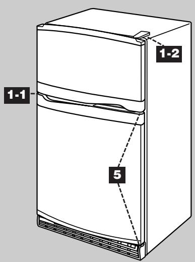 BAUKNECHT GR2FHMXVY - Cambio del sentido de aperture de las puertas - Puerta contorneada (optional) - 1