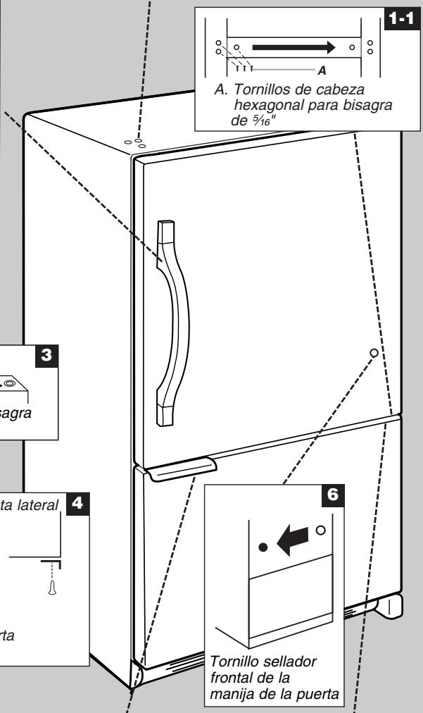 BAUKNECHT GX5FHTXVY - Cambio del sentido de aperture de las puertas (optional) - 3