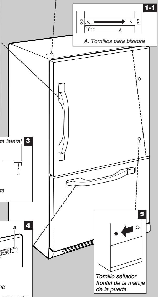 BAUKNECHT GX5FHTXVY - Cambio del sentido de aperture de las puertas (optional) - 3
