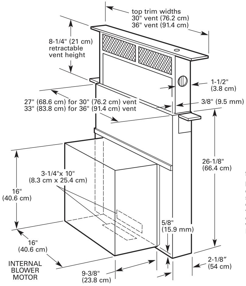 BAUKNECHT GZ7936XHS  - INSTALLATION INSTRUCTION - Product dimensions - 1