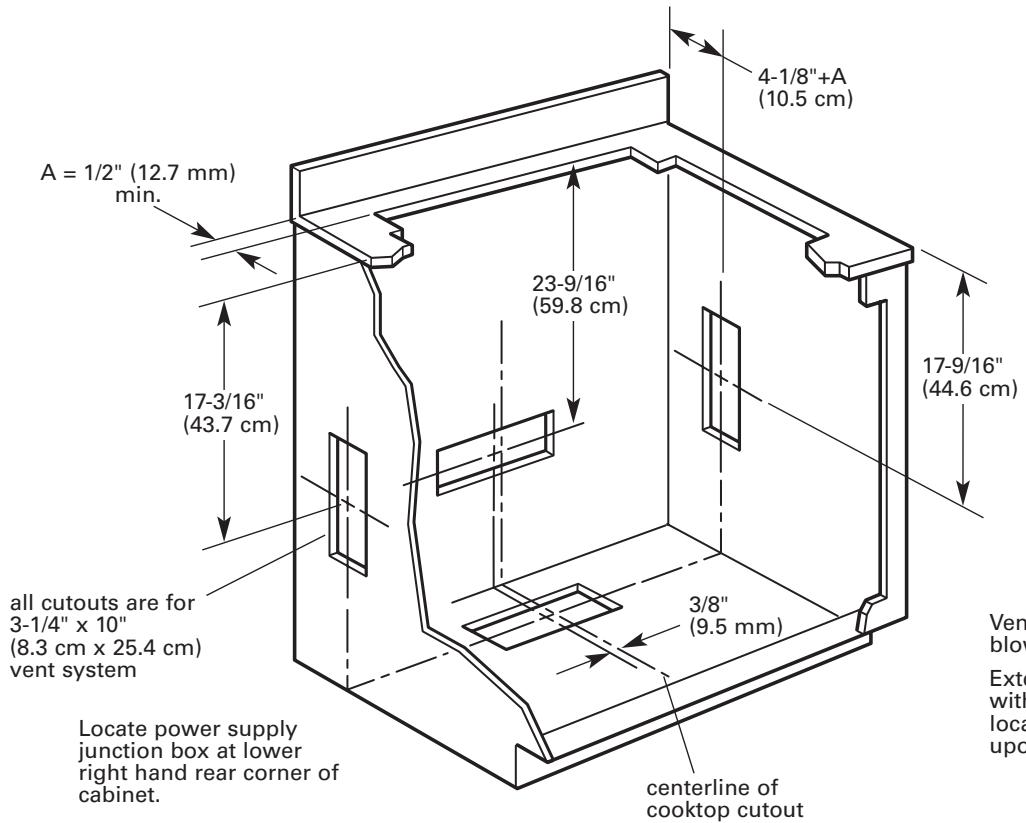 BAUKNECHT GZ7936XHS  - INSTALLATION INSTRUCTION - Cabinet dimensions - 1