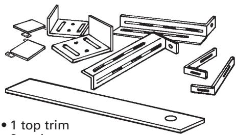BAUKNECHT GZ7936XHS  - INSTALLATION INSTRUCTION - Parts supplied for installation: - 1
