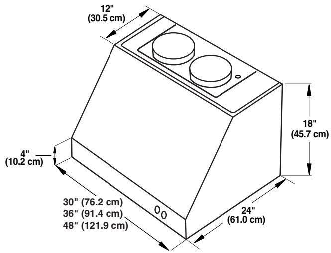 BAUKNECHT UXG7480VDS - Product Dimensions - 1