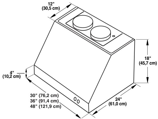 BAUKNECHT UXG7480VDS - Dimensions du produit - 1