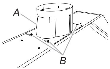 BAUKNECHT UXG7480VDS - Fixation du conduit de connexion métallique - 1