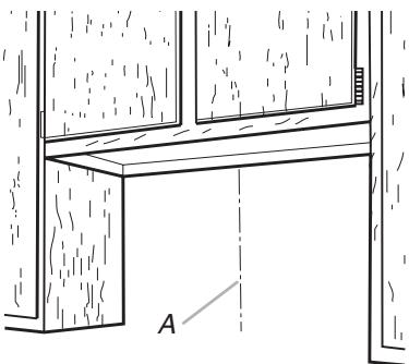 BAUKNECHT UXT5536AAS - Déterminer l'emplacement du trou de passage du cable - 1