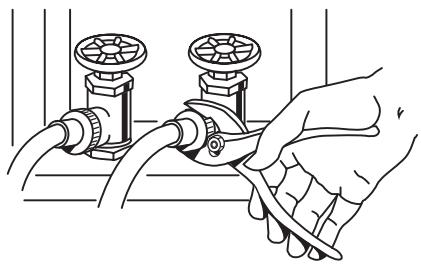 BAUKNECHT WFW9400SZ - Raccordement des tuyaux d'alimentation - 3
