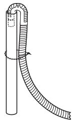 BAUKNECHT WFW9400SZ - Immobilisation du tuyau de vidange - 2