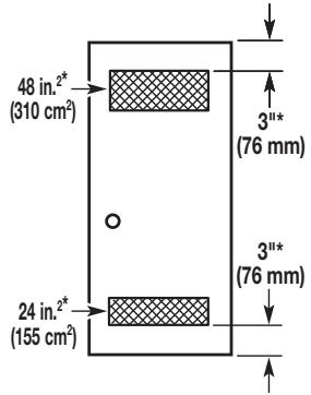 BAUKNECHT WFW9550WL - Recommended installation spacing for recessed or closet installation, with stacked washer and dryer - 1