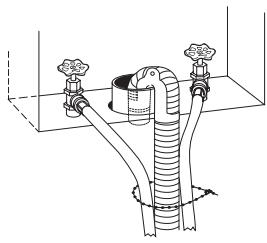 BAUKNECHT WFW9550WL - Secure the Drain Hose - 3