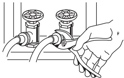 BAUKNECHT WFW9550WL - Raccordement des tuyaux d'alimentation - 3