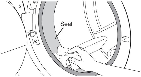 BAUKNECHT WFW95HEXL - CLEANING THE DOOR SEAL - 1