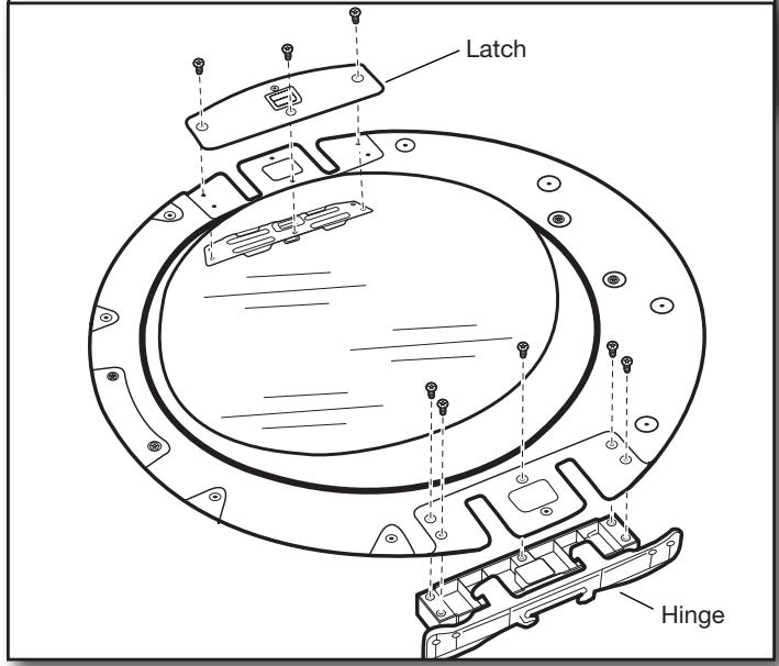 BAUKNECHT WGD97HEXL  - INSTALLATION INSTRUCTION - Remove hinge and latch - 1