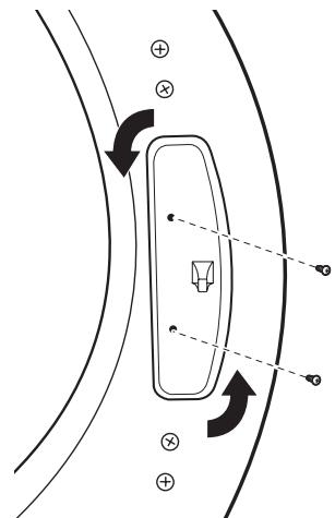 BAUKNECHT WGD97HEXL - INSTALLATION INSTRUCTION - Déplacer la gâche de la porte - 2