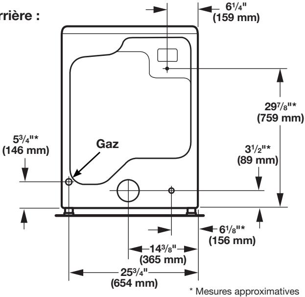 BAUKNECHT WGD97HEXL - INSTALLATION INSTRUCTION - Dimensions de la sécheuse - 3