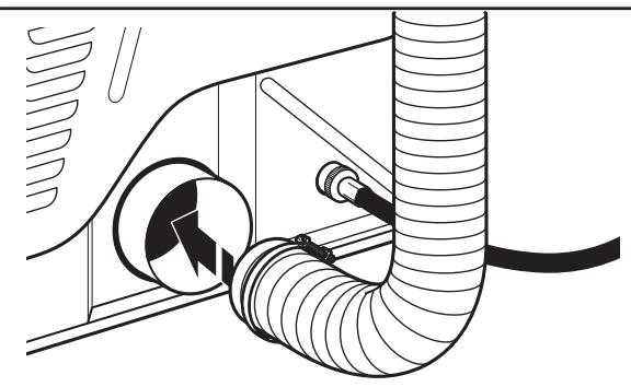 BAUKNECHT WGD97HEXL - INSTALLATION INSTRUCTION - Raccorder le conduit d'évacuation à la bouche d'évacuation - 1