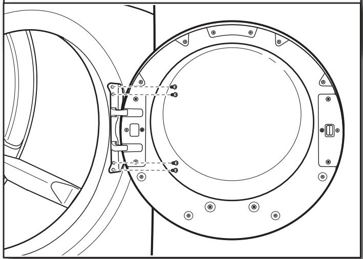 BAUKNECHT WGD97HEXL  - INSTALLATION INSTRUCTION - Reinstall door on dryer - 1