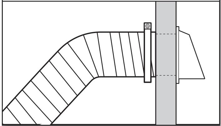 BAUKNECHT WGD97HEXL - INSTALLATION INSTRUCTION - Raccorder le conduit d'évacuation au clapet - 1