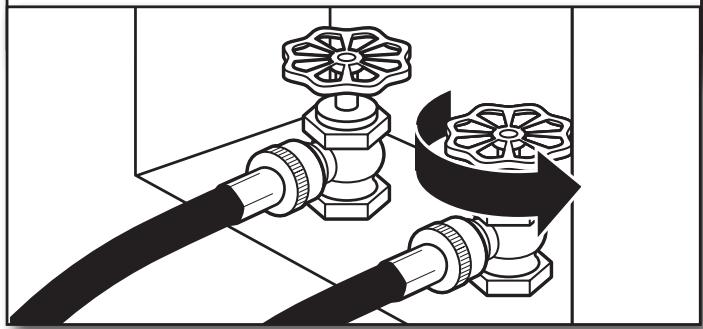 BAUKNECHT WGD97HEXL - INSTALLATION INSTRUCTION - Ouvrir le robinet d'eau froide - 1
