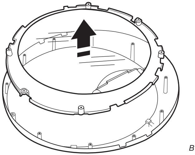 BAUKNECHT WGD97HEXL - INSTALLATION INSTRUCTION - Retirer la garniture circulaire de la partie externe du hublot - 1