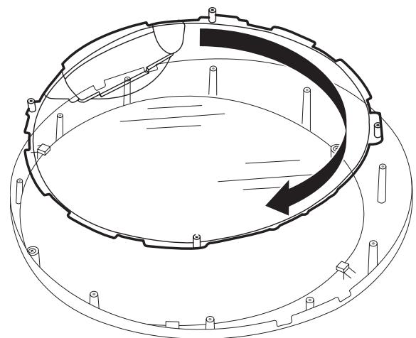BAUKNECHT WGD97HEXL - INSTALLATION INSTRUCTION - Inverser le sens de la partie externe du hublot/de la poignée - 1