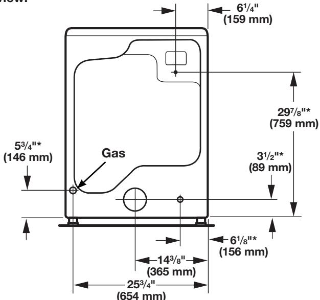BAUKNECHT WGD97HEXL  - INSTALLATION INSTRUCTION - DRYER DIMENSIONS - 3