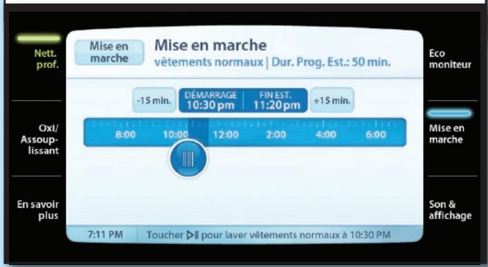 BAUKNECHT WTW7990XG - Régler une mise en marche différée, si désiré. - 1