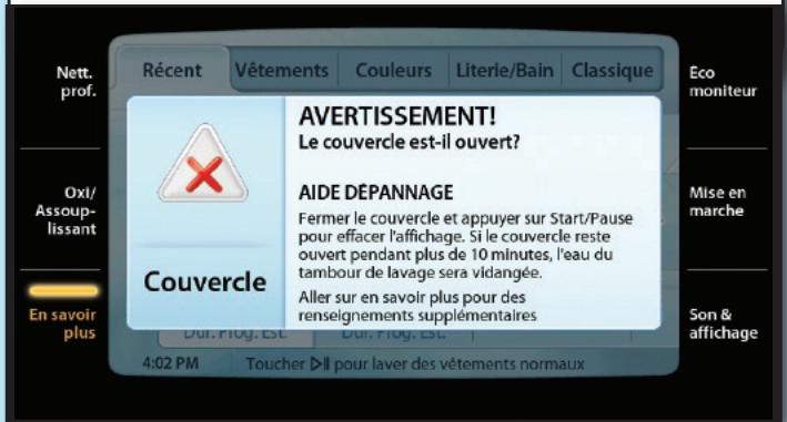BAUKNECHT WTW7990XG - Écrans de messages d'alerte - 1