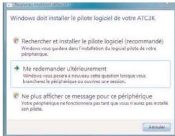 OREGON ATC3K - Installation de la webcam sous Windows Vista - 1