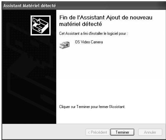 OREGON ATC5K - Installation de la webcam sous Windows XP - 8
