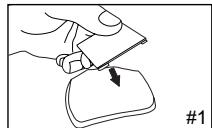 OREGON ATC5K - Monter la caméra en utilisant la bande velcro: - 1