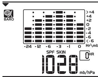 OREGON BAR908HGU - ZONE DE VISUALISATION DU BAROMETRE - 2