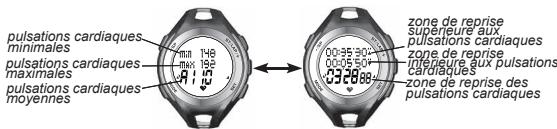 OREGON SE833 - AFFICHER LE RELEVÉ D'ENTRAJINEMENT DANS LA PAGE RELEVÉ DES TOURS - 2