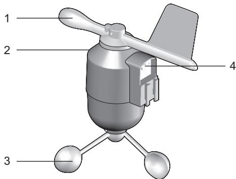 OREGON WMR80 - ANÉMÔMETRE-GIROUETTE - 1
