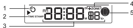OREGON WMR80A - Zone Horloge / Alarme / Calendrier / Cycle lunaire - 1