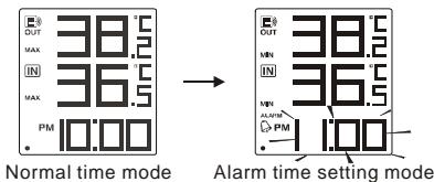 OREGON EW92 - ALARM TIME SETTING - 1