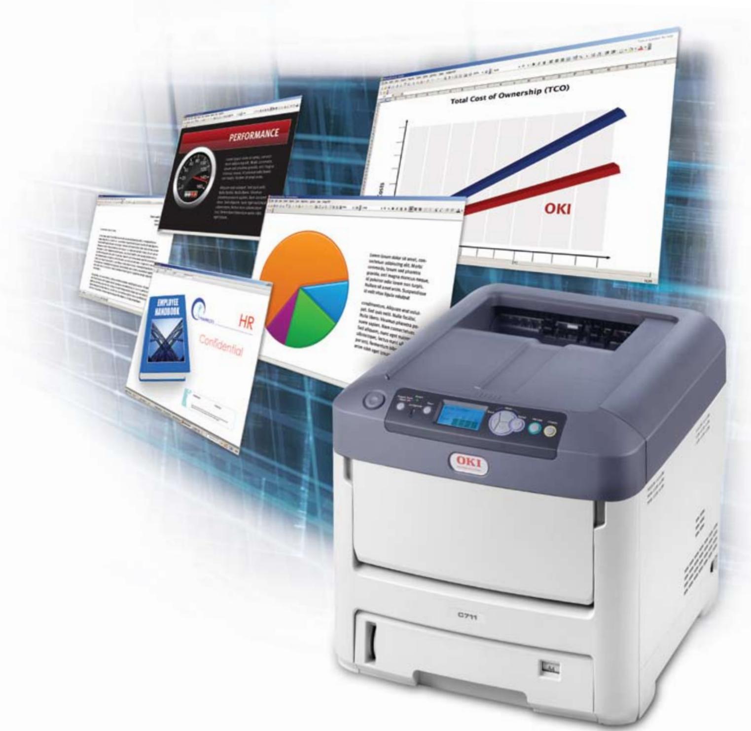 OKI C711 - Une imprimante couleur rapide et fiable, un coût de possession très attractif - 1