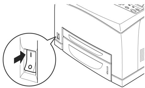 OKI B6250N - Conexión del cable de alimentación - 3