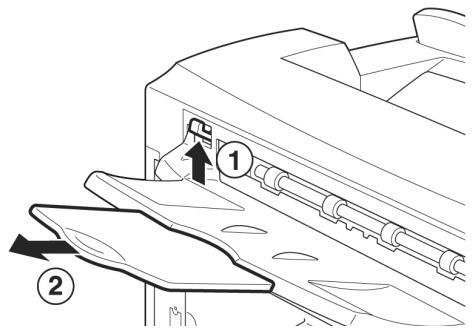 OKI B6250N - Instalação da bandeja de face para cima (posterior) - 2
